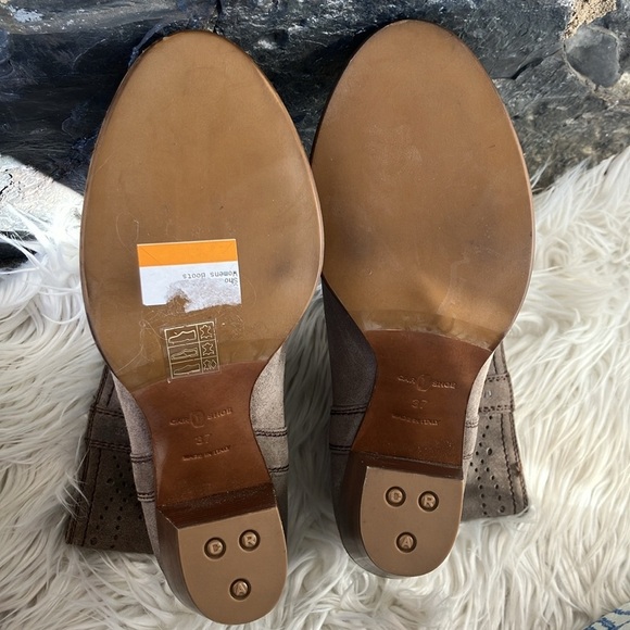 Prada theCar Shoe Women's mid-calf ankle boots in anthracite suede Size US 6.5-7 - Picture 10 of 11